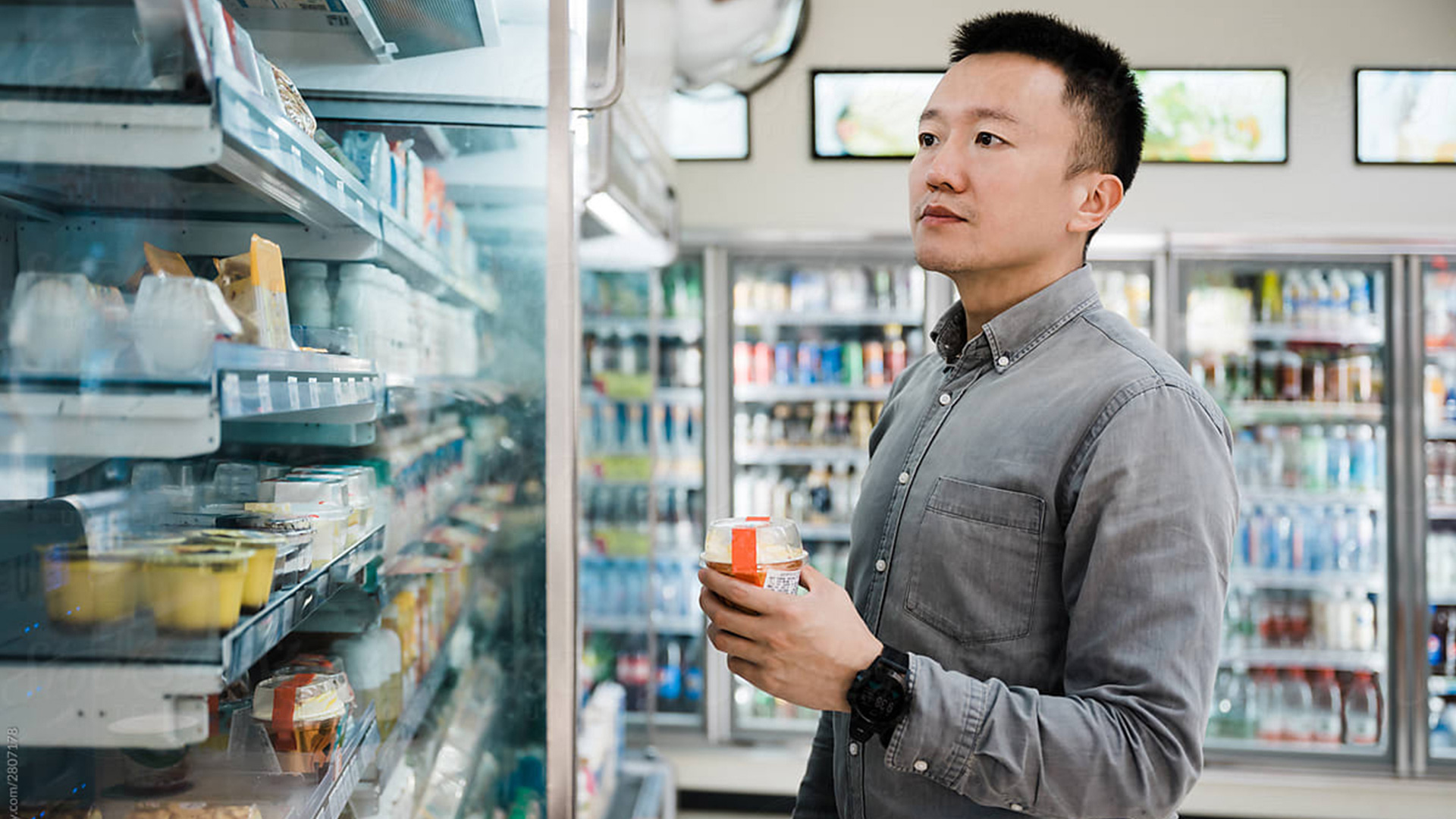 man in shop